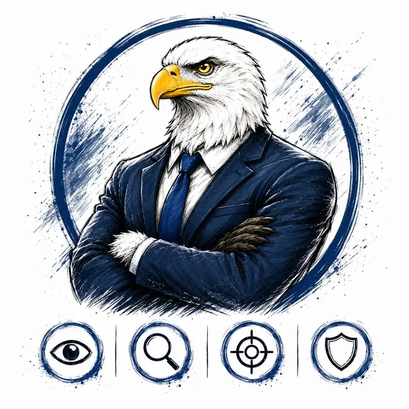 Ilustração da Tribo Águia — perfil de liderança