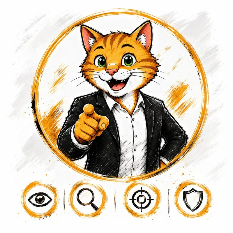 Ilustração da Tribo Gato — perfil de liderança